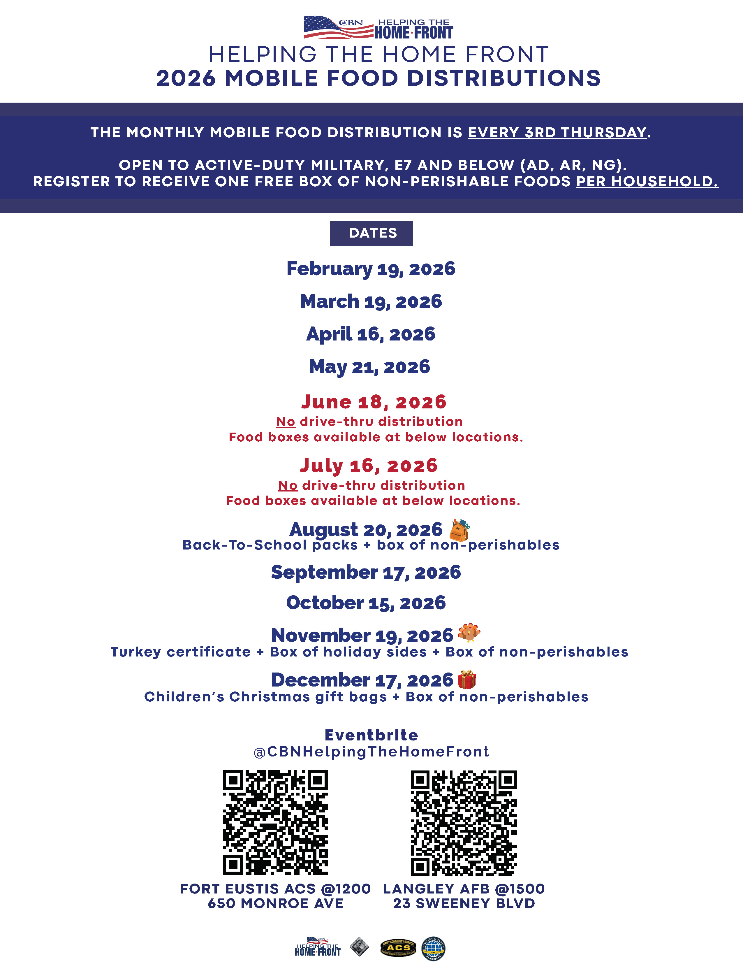 2026 Mobile Food Distributions